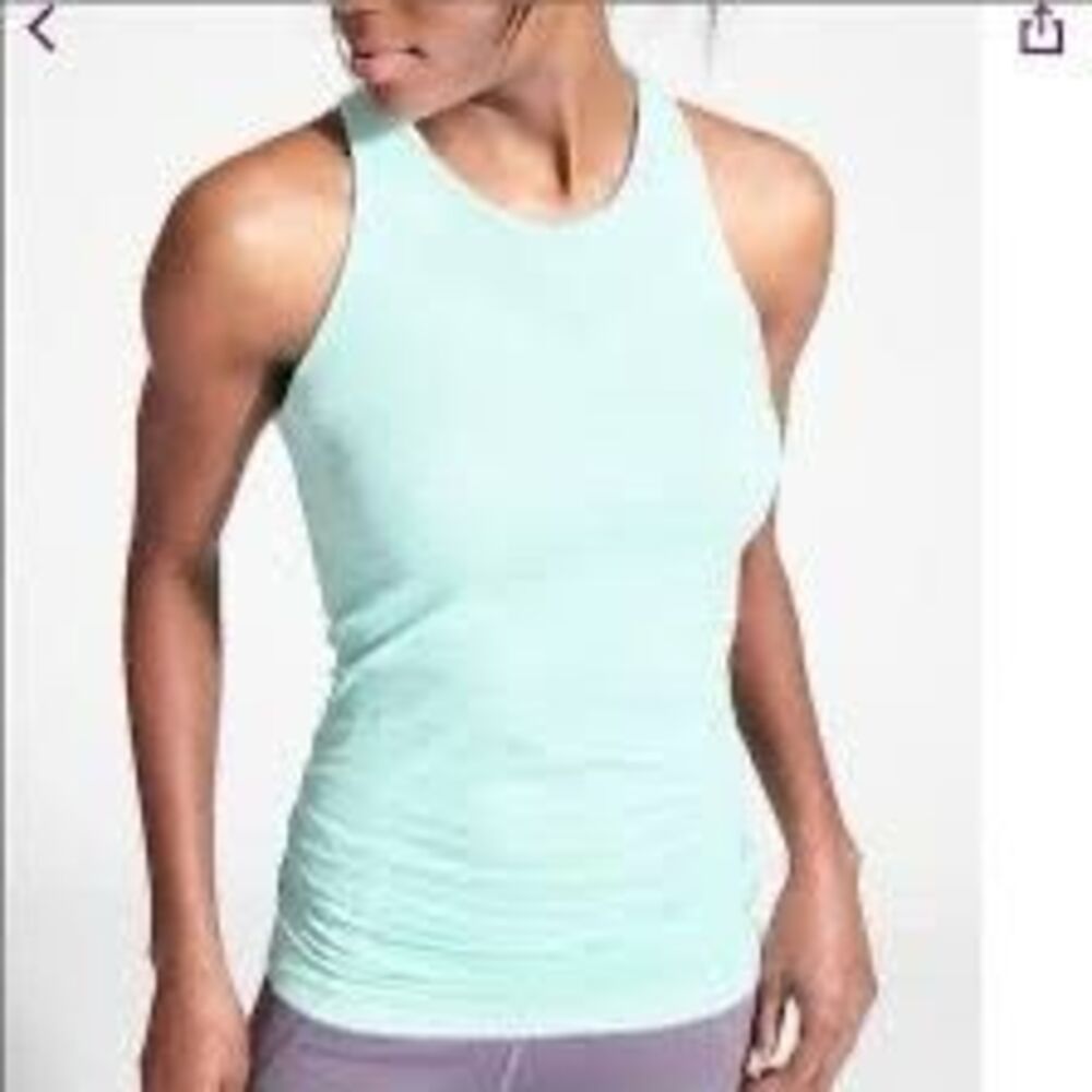 ATHLETA Finish Fast Tank Top Light Green Medium Style #591298
